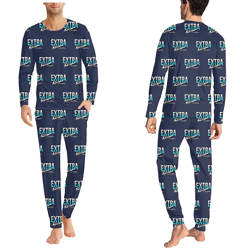 Extra 300L - Men Pajamas - Original Pattern - Navy Blue