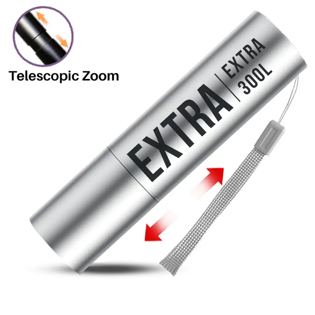 Extra 300L - Mini LED Flashlight - Tag - Silver