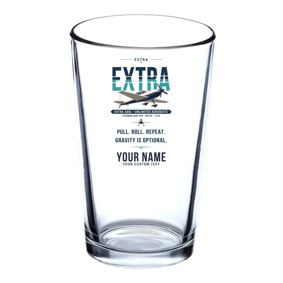 Extra 300L - Original + Name - Beer & Water Glass