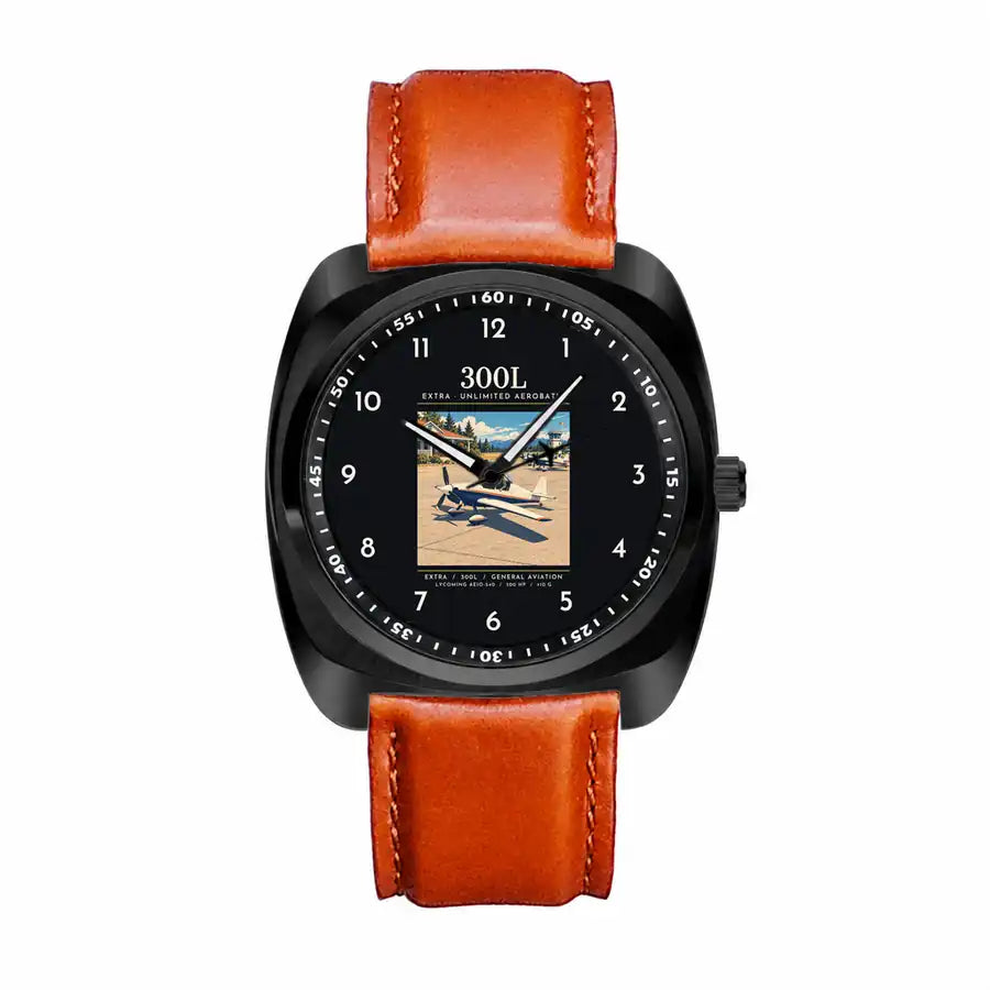 Extra 300L - Poster - Luxury Cushion - Black and Light Brown Strap