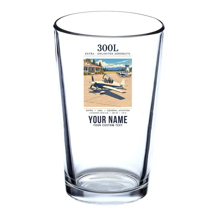 Extra 300L - Poster + Name - Beer & Water Glass