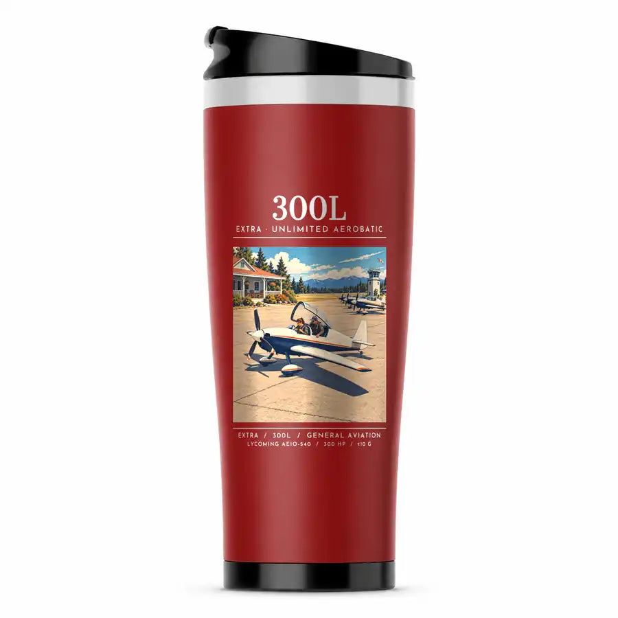 Extra 300L - Poster - Stainless Steel (No Holder) - Red