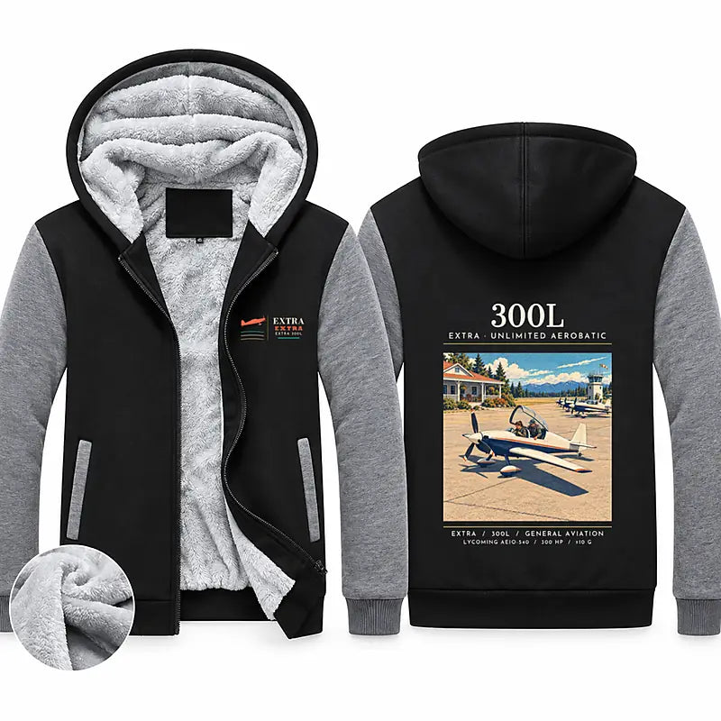 Extra 300L Zipped Sweatshirts - Poster - Black & Gray