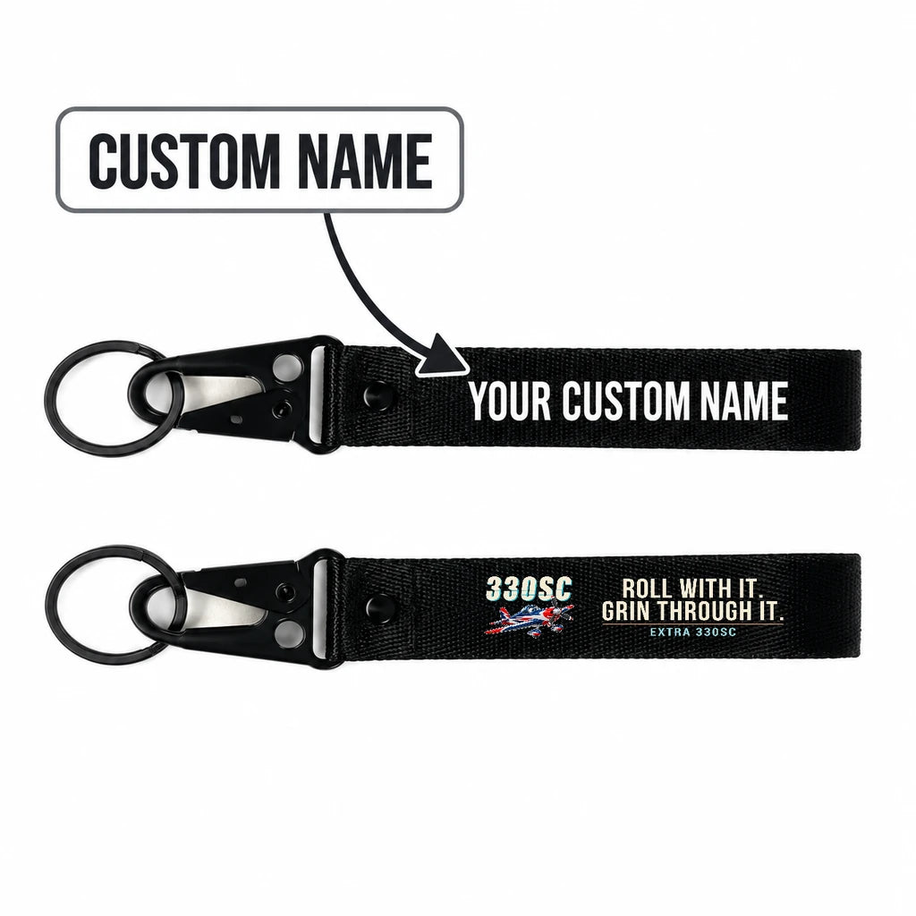 Extra 330SC Hawk-Shaped Key Chains - Black - Cartoon - Personalized