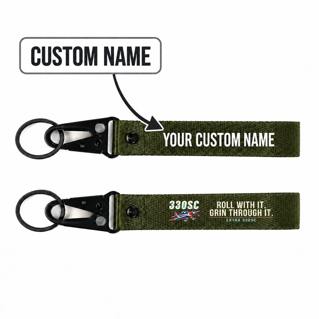 Extra 330SC Hawk-Shaped Key Chains - Dark Green - Cartoon - Personalized