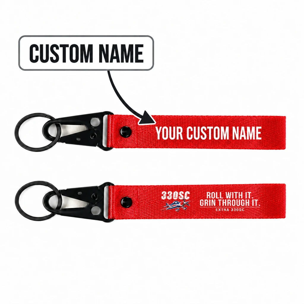 Extra 330SC Hawk-Shaped Key Chains - Red - Cartoon - Personalized