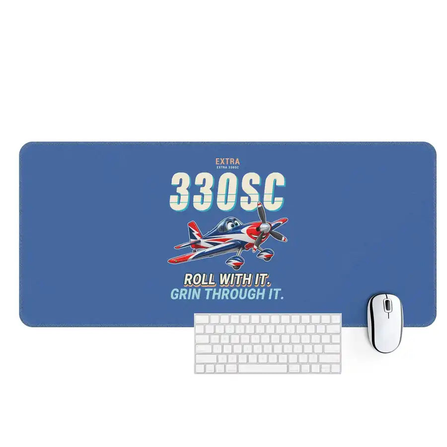 Extra 330SC - Cartoon - Desk Mat - Blue