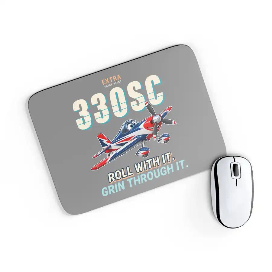 Extra 330SC - Cartoon - Mouse Pad - Gray