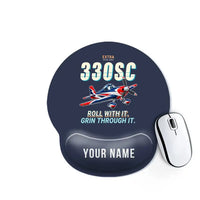 Thumbnail for Extra 330SC - Cartoon + Name - Ergonomic Mouse Pad - Navy Blue