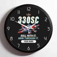 Thumbnail for Extra 330SC - Cartoon + Name - Framed - Black