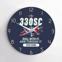 Thumbnail for Extra 330SC - Cartoon + Name - No Frame - Navy Blue