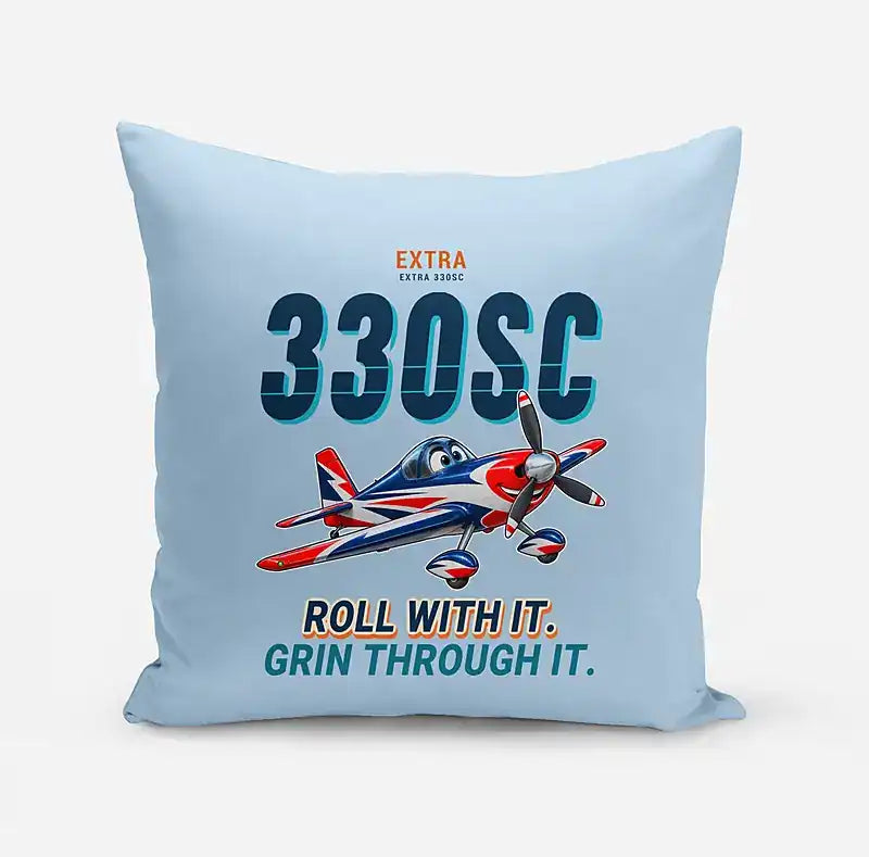 Extra 330SC - Cartoon - Pillow - Light Blue