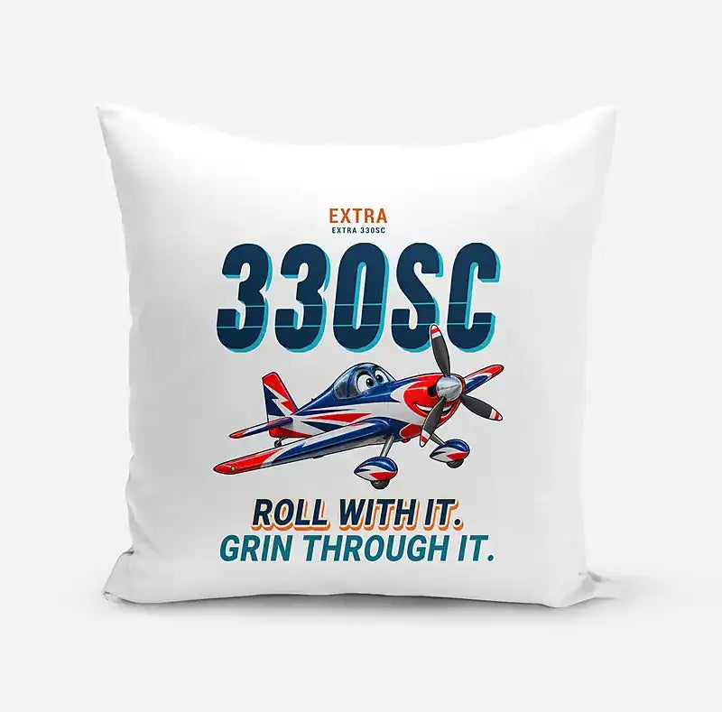 Extra 330SC - Cartoon - Pillow - White