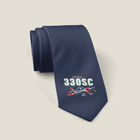 Thumbnail for Extra 330SC - Cartoon - Tie - Navy Blue