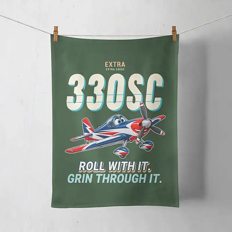 Extra 330SC - Cartoon - Towel - Dark Green