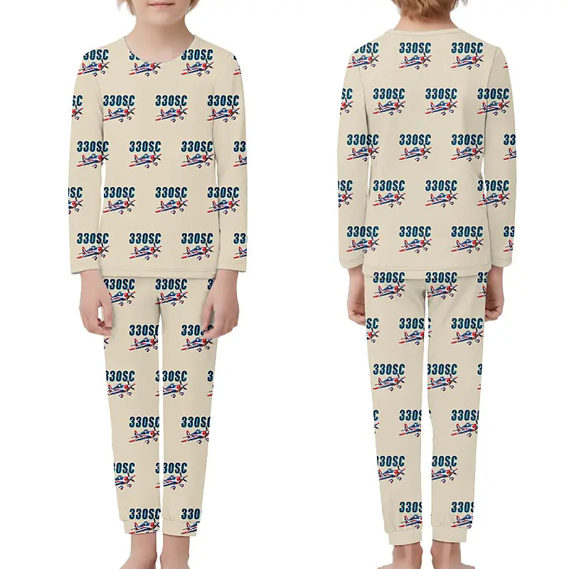 Extra 330SC - Children Pajamas - Cartoon Pattern - Beige
