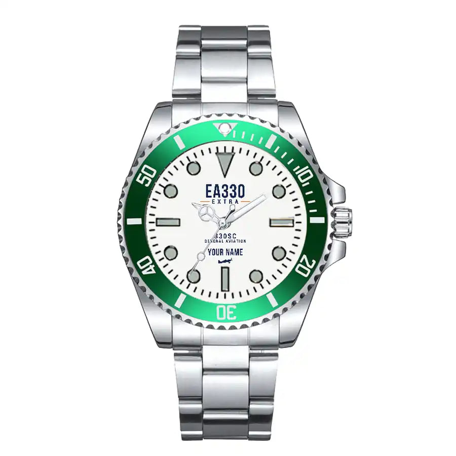 Extra 330SC - Classic - White + Name - Premium Diver - Green