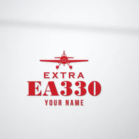 Thumbnail for Extra 330SC - Heritage Die-Cut - Red + Name - Die-Cut - Close-up