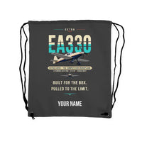 Thumbnail for Extra 330SC - Drawstring Bag - Original + Name - Gray