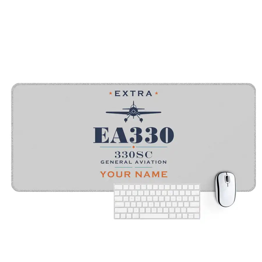 Extra 330SC - Heritage + Name - Desk Mat - Light Gray