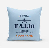 Thumbnail for Extra 330SC - Heritage + Name - Pillow - Light Blue