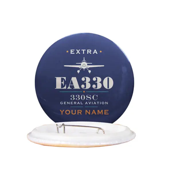 Extra 330SC - Heritage + Name - Pin - Navy Blue