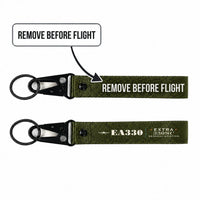 Thumbnail for Extra 330SC Hawk-Shaped Key Chains - Dark Green - Heritage - Remove Before Flight