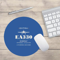 Thumbnail for Extra 330SC - Heritage - Round Mouse Pad - Blue