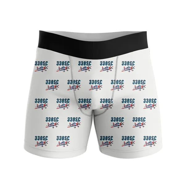 Extra 330SC - Men Boxers - Cartoon Pattern - White