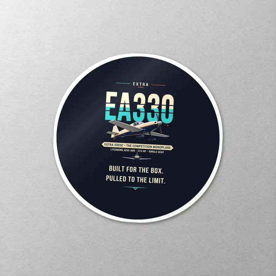 Extra 330SC - Original - Circle Sticker - Close-up