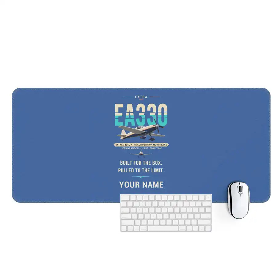Extra 330SC - Original + Name - Desk Mat - Blue
