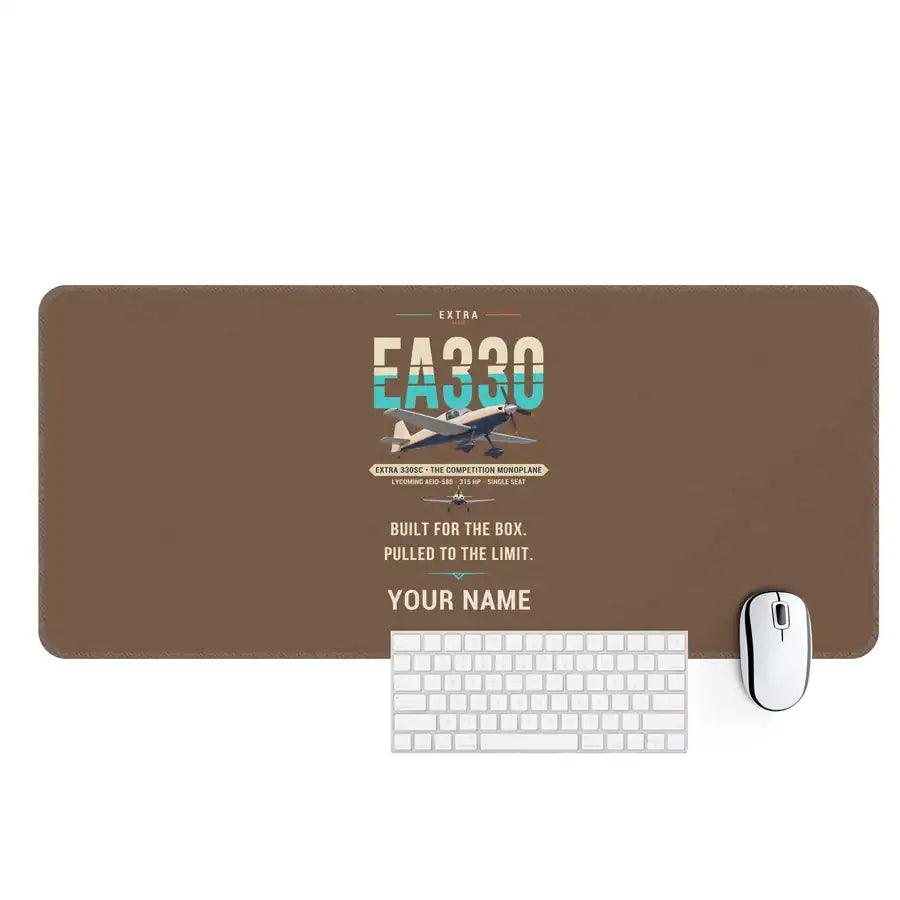 Extra 330SC - Original + Name - Desk Mat - Brown