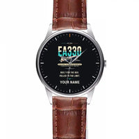 Thumbnail for Extra 330SC - Original + Name - Leather Strap - Striped Brown Leather Strap