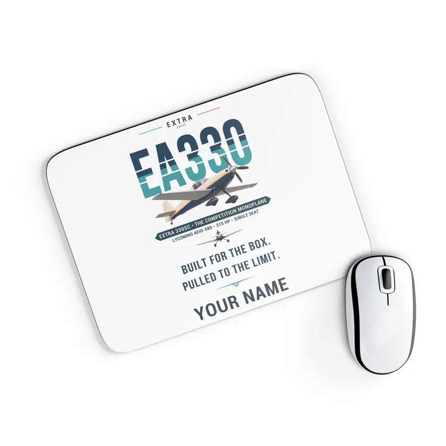 Extra 330SC - Original + Name - Mouse Pad - White
