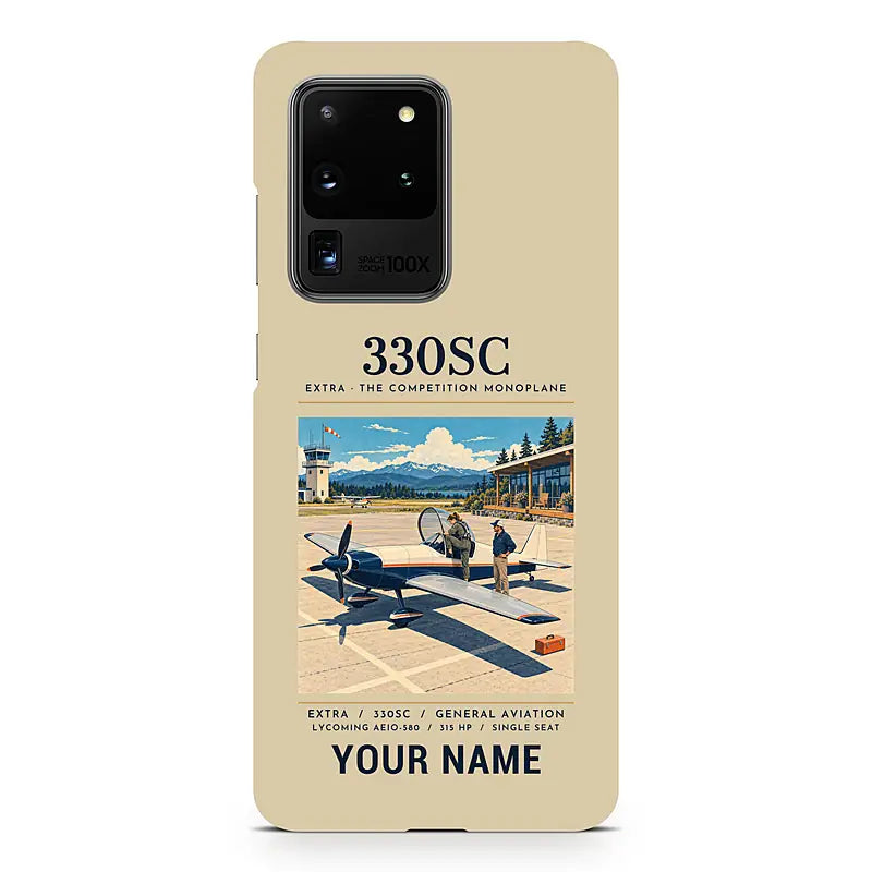 Extra 330SC - Poster + Name - Samsung Case - Beige