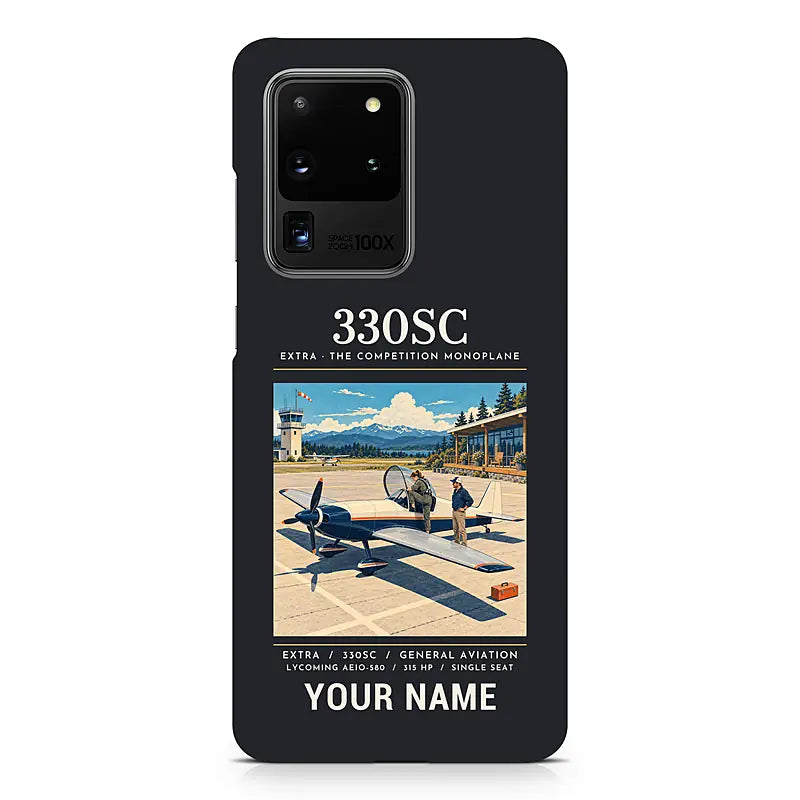 Extra 330SC - Poster + Name - Samsung Case - Black