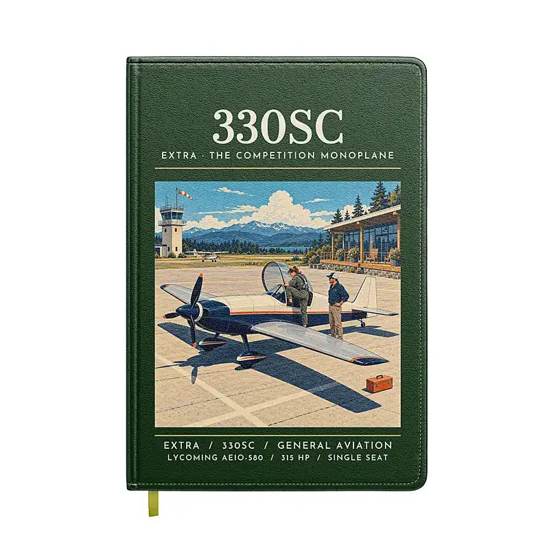 Extra 330SC - Poster - Notebook - Dark Green