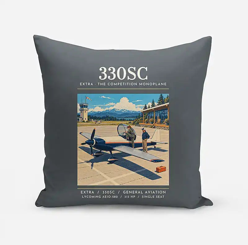 Extra 330SC - Poster - Pillow - Gray