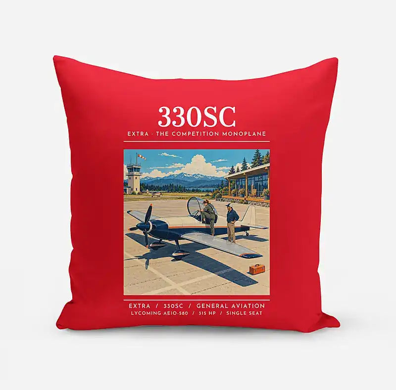 Extra 330SC - Poster - Pillow - Red