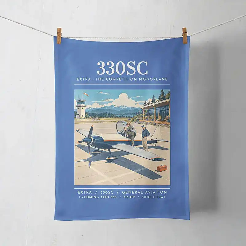 Extra 330SC - Poster - Towel - Blue