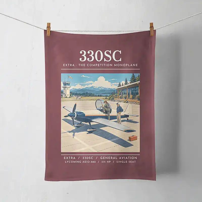 Extra 330SC - Poster - Towel - Dark Red