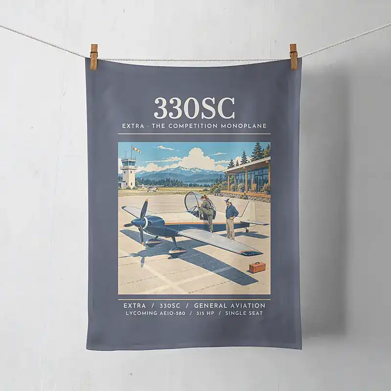 Extra 330SC - Poster - Towel - Navy Blue