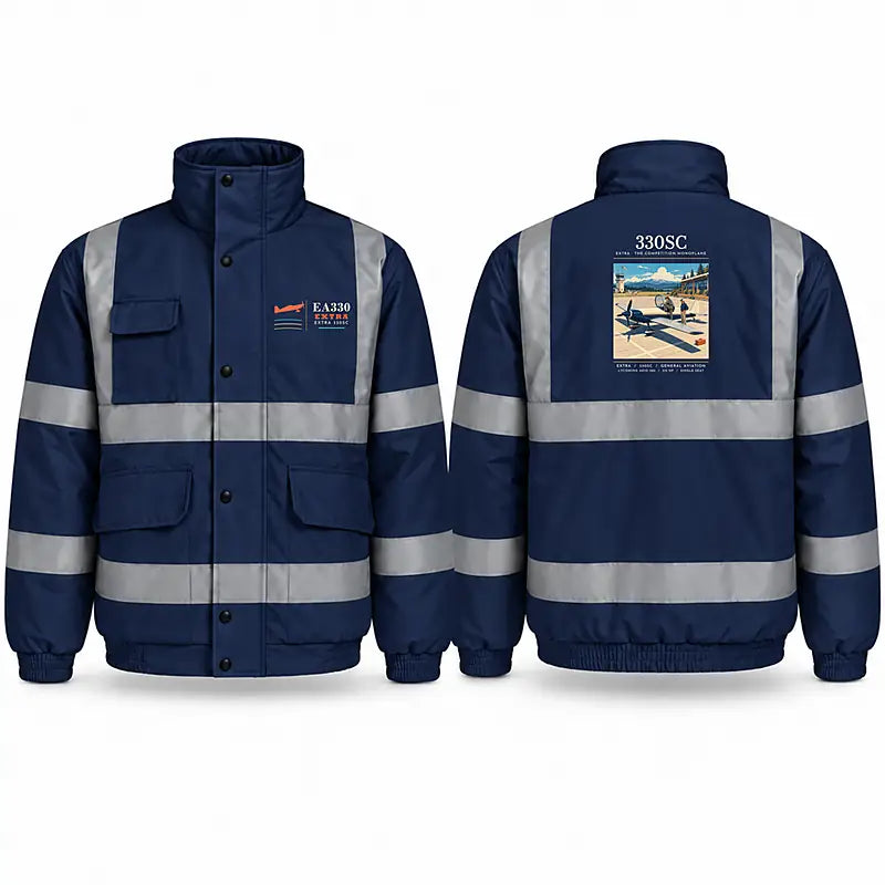 Extra 330SC Reflective Winter Jackets - Poster - Navy Blue