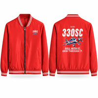 Thumbnail for Extra 330SC Stylish Jackets - Baseball Collar - Cartoon - Red