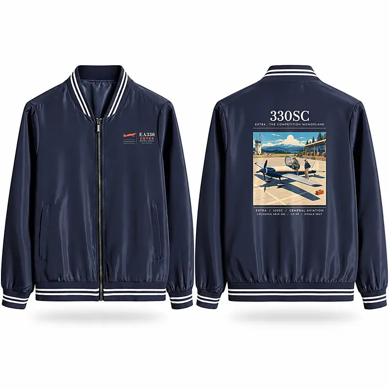 Extra 330SC Stylish Jackets - Baseball Collar - Poster - Navy Blue