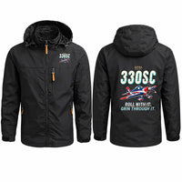 Thumbnail for Extra 330SC Stylish Jackets - Hooded Windbreaker - Cartoon - Black