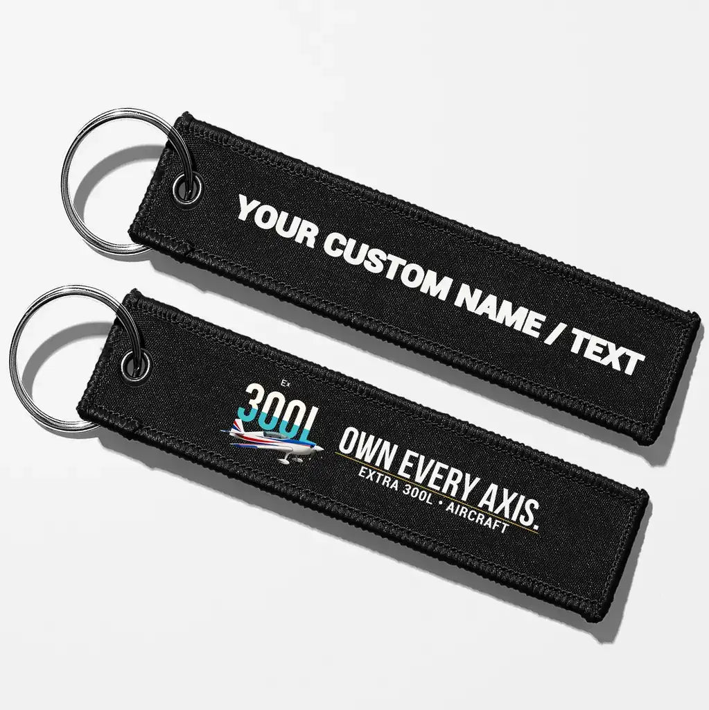 Extra 300L Aviator Key Chains - Black - Personalized