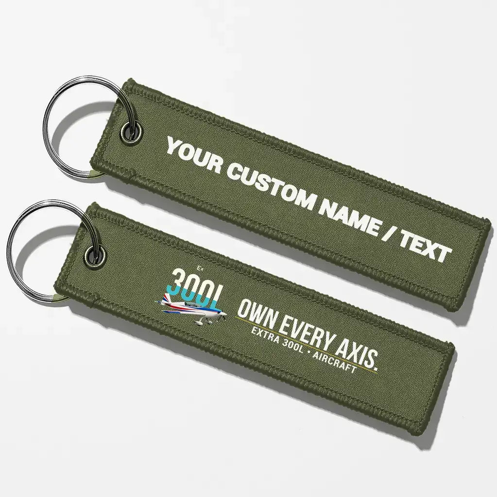 Extra 300L Aviator Key Chains - Green Army - Personalized