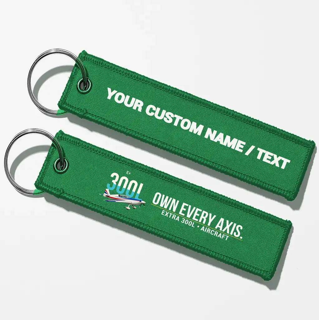 Extra 300L Aviator Key Chains - Green - Personalized