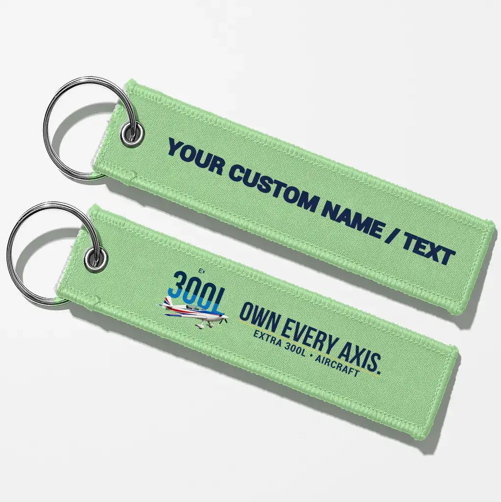 Extra 300L Aviator Key Chains - Light Green - Personalized